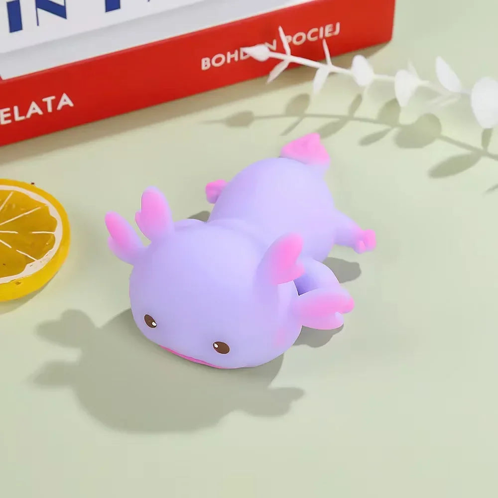 Kawaii Axolotl PU Slow Rebound Squishy - Anti-Stress Speelgoed