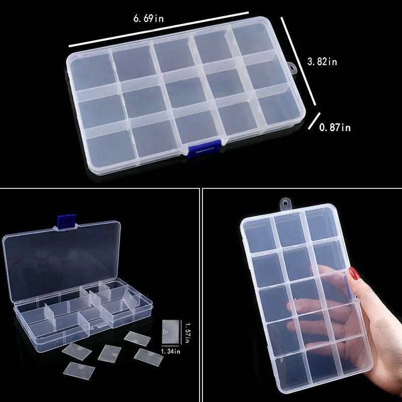 Transparante Plastic Sorteerdoos - Verstelbare Vakken Organizer