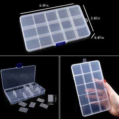 Transparante Plastic Sorteerdoos - Verstelbare Vakken Organizer