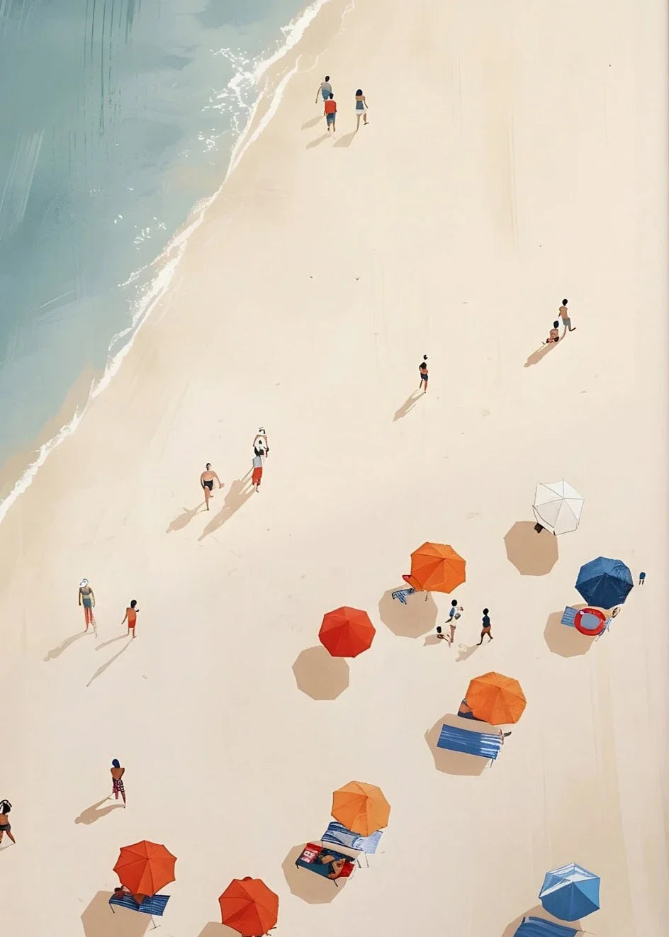 Strand & Zee Canvas Poster - Tropische Wanddecoratie Print