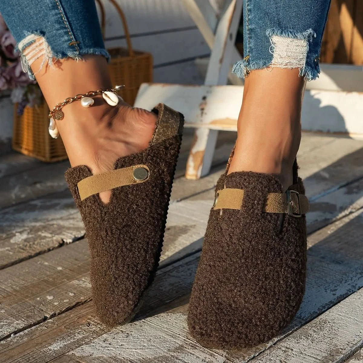 Contrortluxe - Luxe schapenwollen schoenen voor ultiem wintercomfort