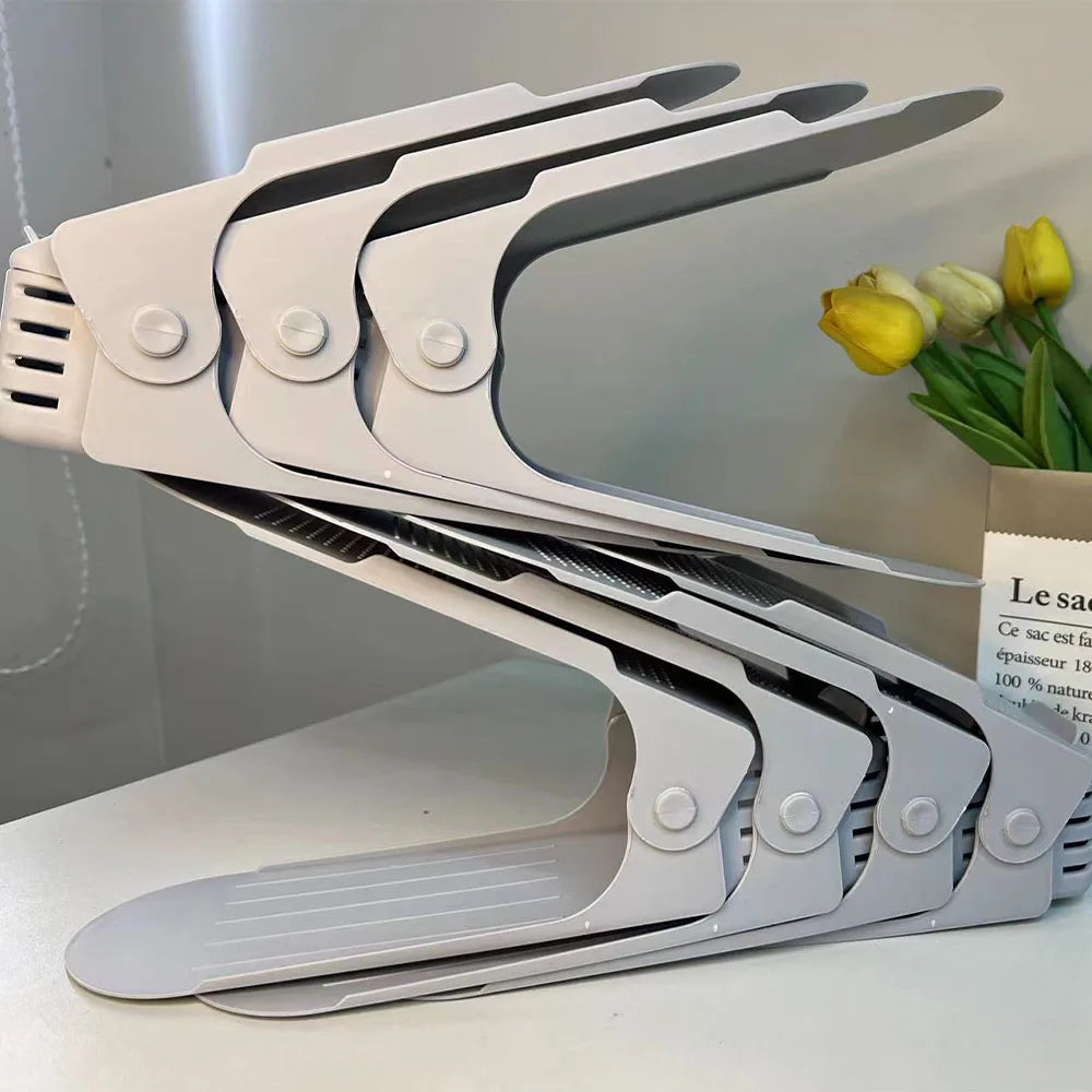 Verstelbare Schoenen-Stackers - Dubbellaagse Ruimtebesparende Organizers