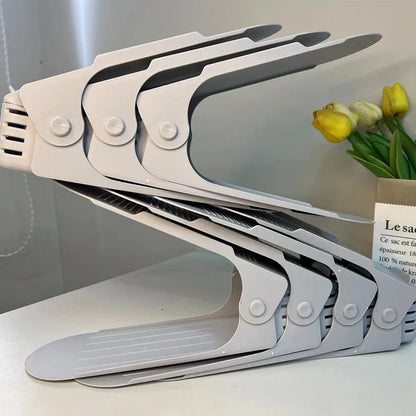 Verstelbare Schoenen-Stackers - Dubbellaagse Ruimtebesparende Organizers