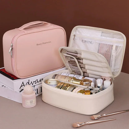 Grote Make-Up Reistas & Cosmeticatas - Luxe PU Leer