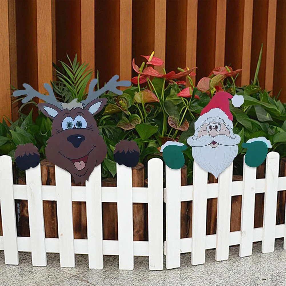 Kerst Tuindecoratie Peeking Ornamenten