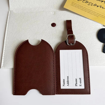 Personaliseer initialen bagagelabel op maat LOGO letter mannen vrouwen koffer naam bagagelabel PU vliegtuig labels reisaccessoires
