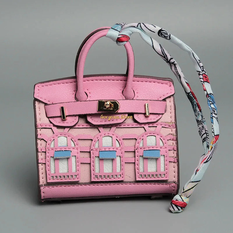 Birkin Geïnspireerde Mini Handtas - Platina Tas Charme