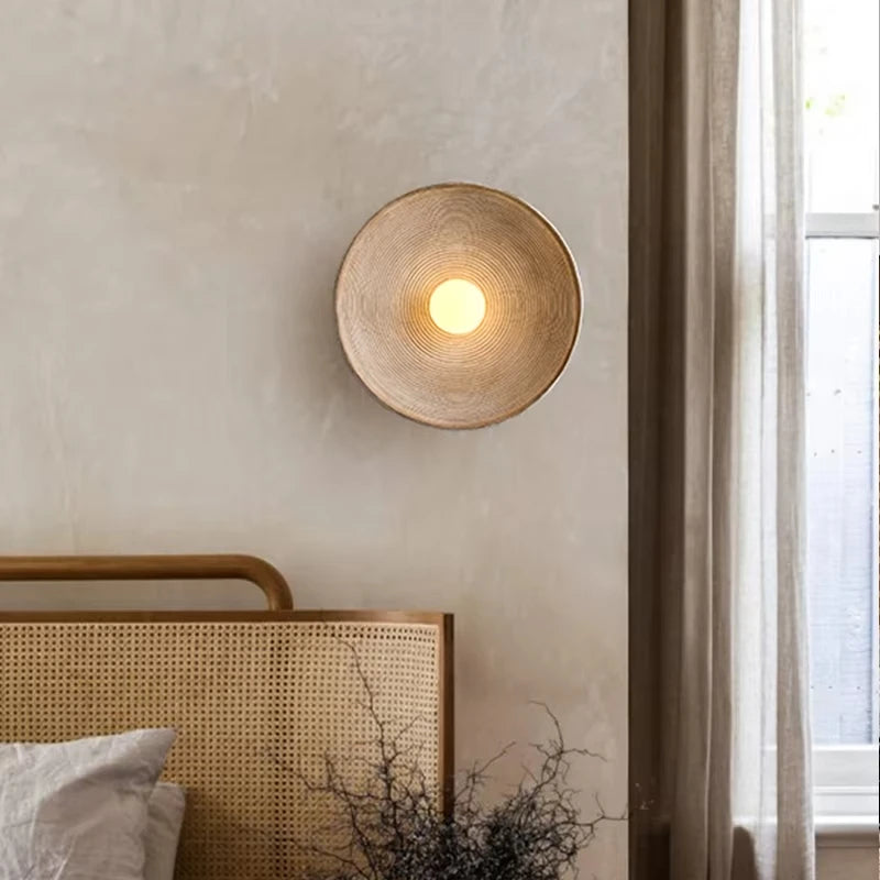 Retro Japanse LED Wandlamp | Moderne Gipsen Accentverlichting