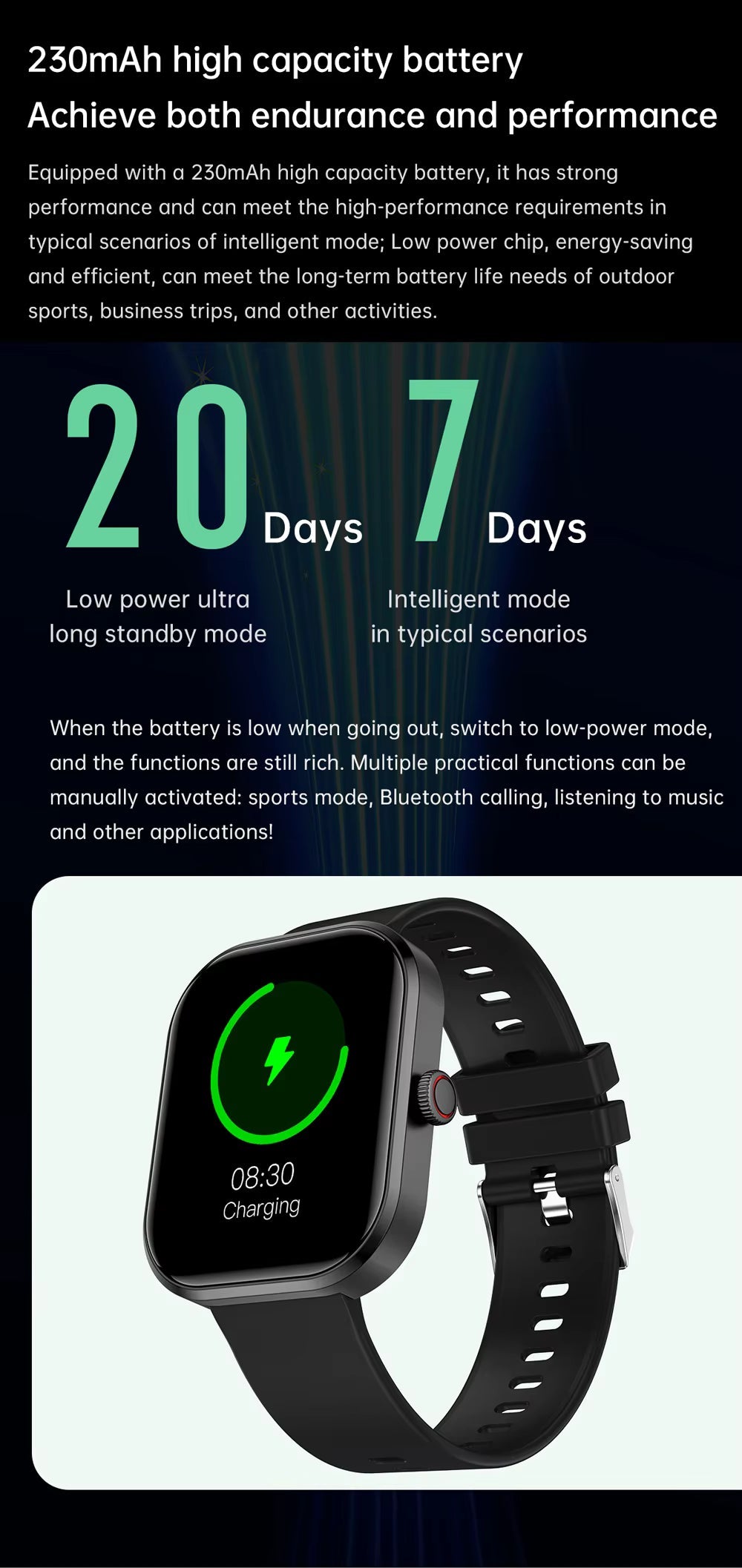 2025 Gezondheids Smartwatch BP+ECG+HRV+BG Monitor met SpO2, Hartslag, Slaap & Fitness Tracking