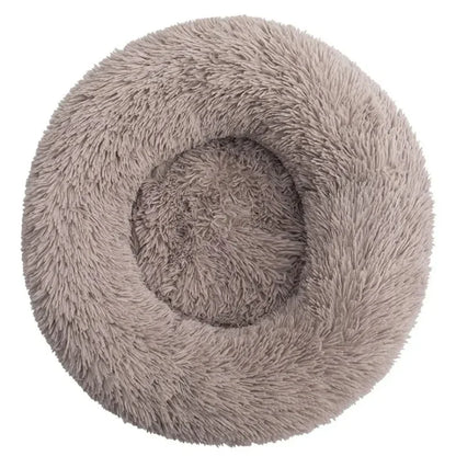 Kalmerende Pluche Hondenmand - Ronde Donut Dierenmand