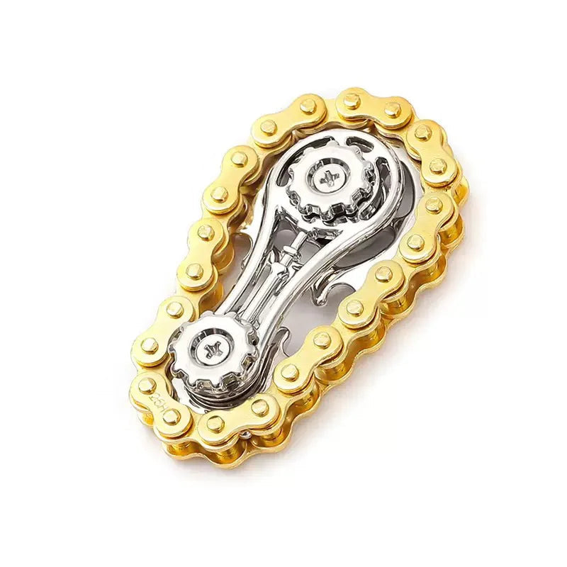 Metalen Ketting & Tandwiel Fidget Spinner