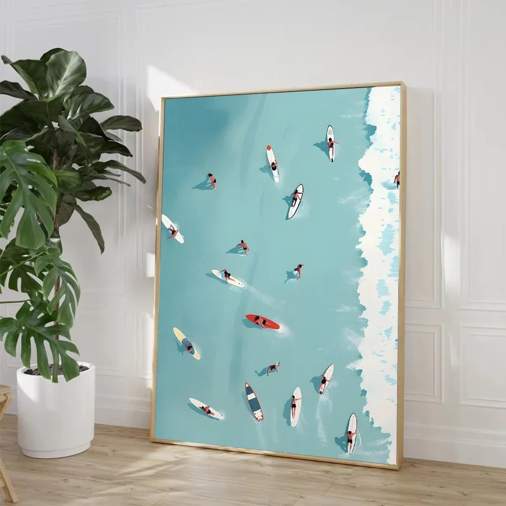 Strand & Zee Canvas Poster - Tropische Wanddecoratie Print