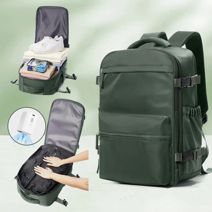 Vacuüm Compressie Rugzak - Uitbreidbare 15,6" Laptop Reistas