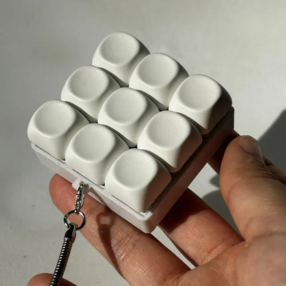 DIY Toetsenbord Fidget Sleutelhanger - Mechanische Klik Anti-Stress Toy