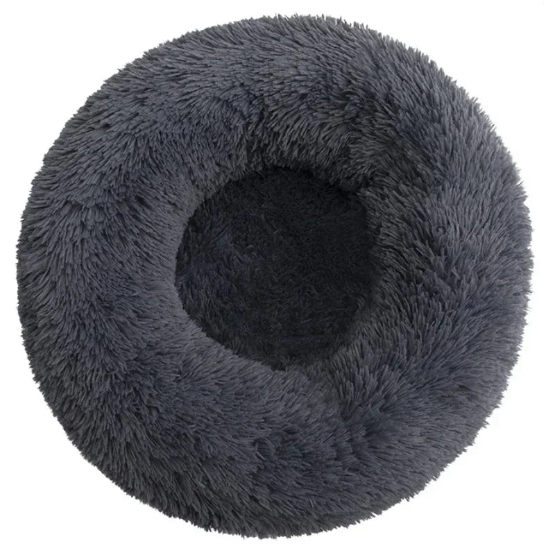 Kalmerende Pluche Hondenmand - Ronde Donut Dierenmand