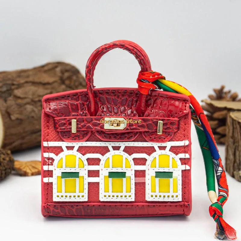Birkin Geïnspireerde Mini Handtas - Platina Tas Charme