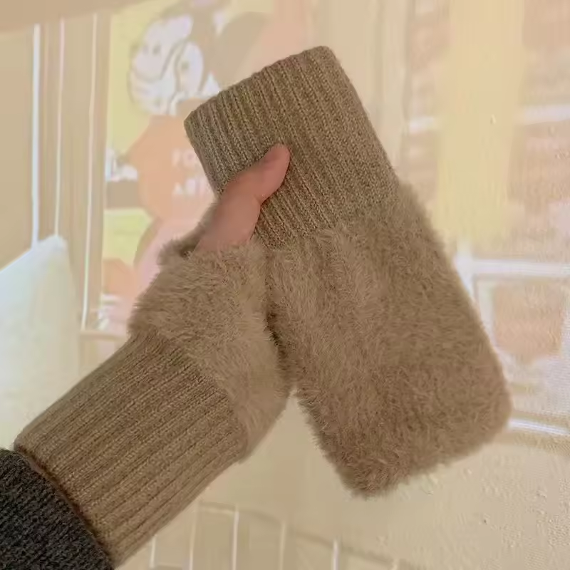 Fleece Halfvinger Handschoenen