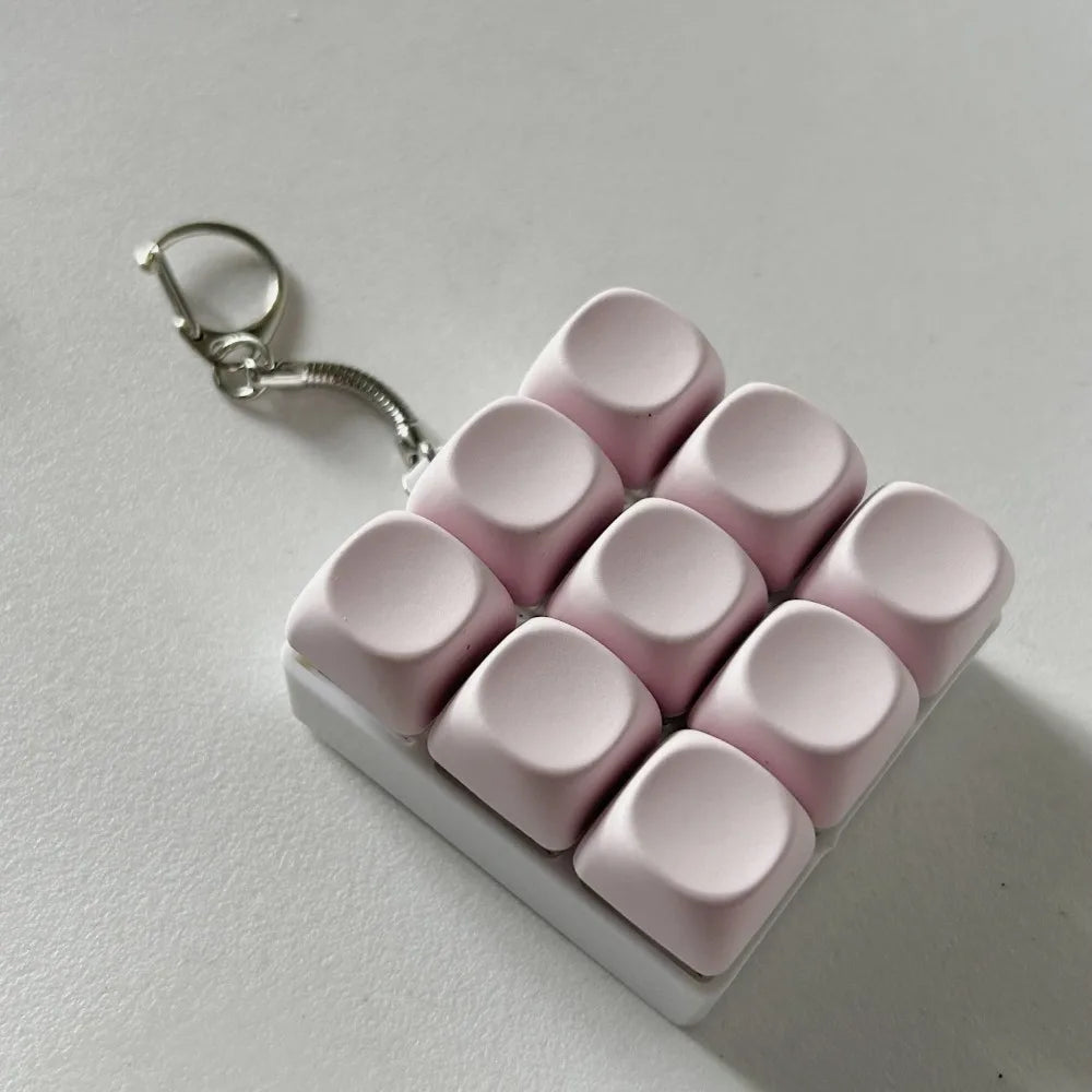 DIY Toetsenbord Fidget Sleutelhanger - Mechanische Klik Anti-Stress Toy
