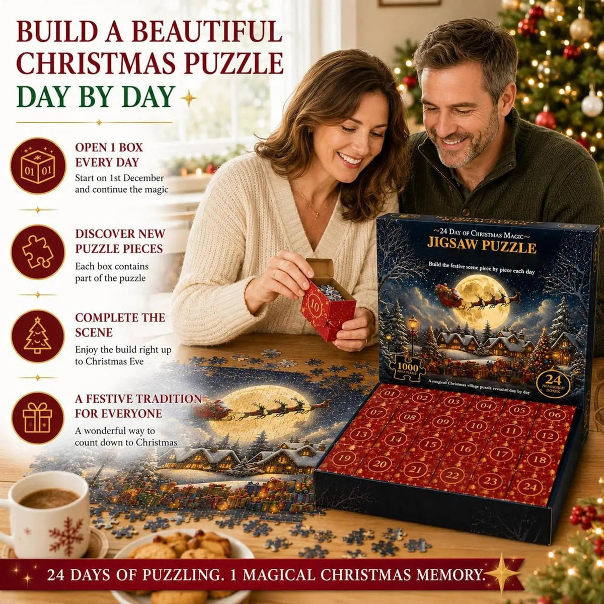 Kerst Legpuzzel Adventskalender