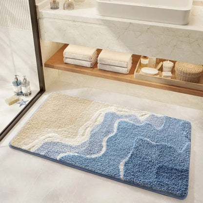 AquaHaven Luxe Badmat – Zachte Microvezel Comfort voor een Fris & Stijlvol Badkamerinterieur