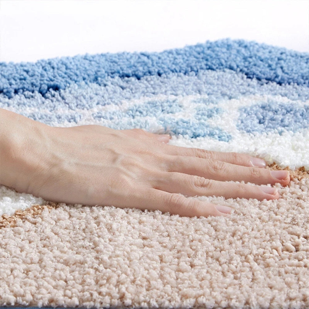 AquaHaven Luxe Badmat – Zachte Microvezel Comfort voor een Fris & Stijlvol Badkamerinterieur