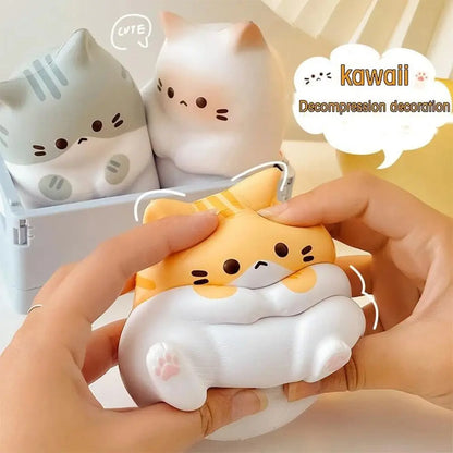 Schattige Kat Squishy - Zachte Anti-Stress Fidget voor Kattenliefhebbers
