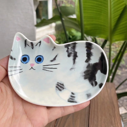 Japanse Kat Keramische Sausschaal - Schattig Dipschaaltje