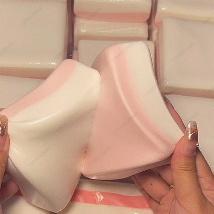 Roze Dubbelzijdige Rijstcake Squishy - Slow Rebound Anti-Stress