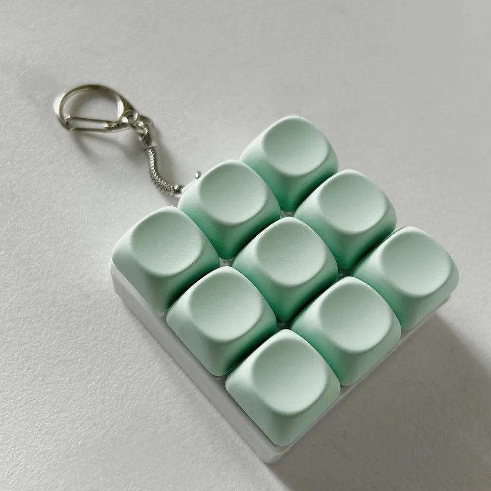 DIY Toetsenbord Fidget Sleutelhanger - Mechanische Klik Anti-Stress Toy