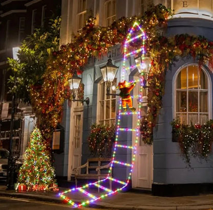 LED Kerstman Klimladder Verlichting