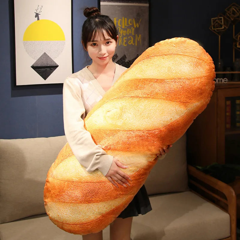 Realistisch Stokbrood Pluche Kussen - Baguette Knuffel Kussen