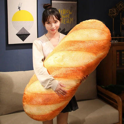 Realistisch Stokbrood Pluche Kussen - Baguette Knuffel Kussen