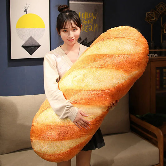 Realistisch Stokbrood Pluche Kussen - Baguette Knuffel Kussen