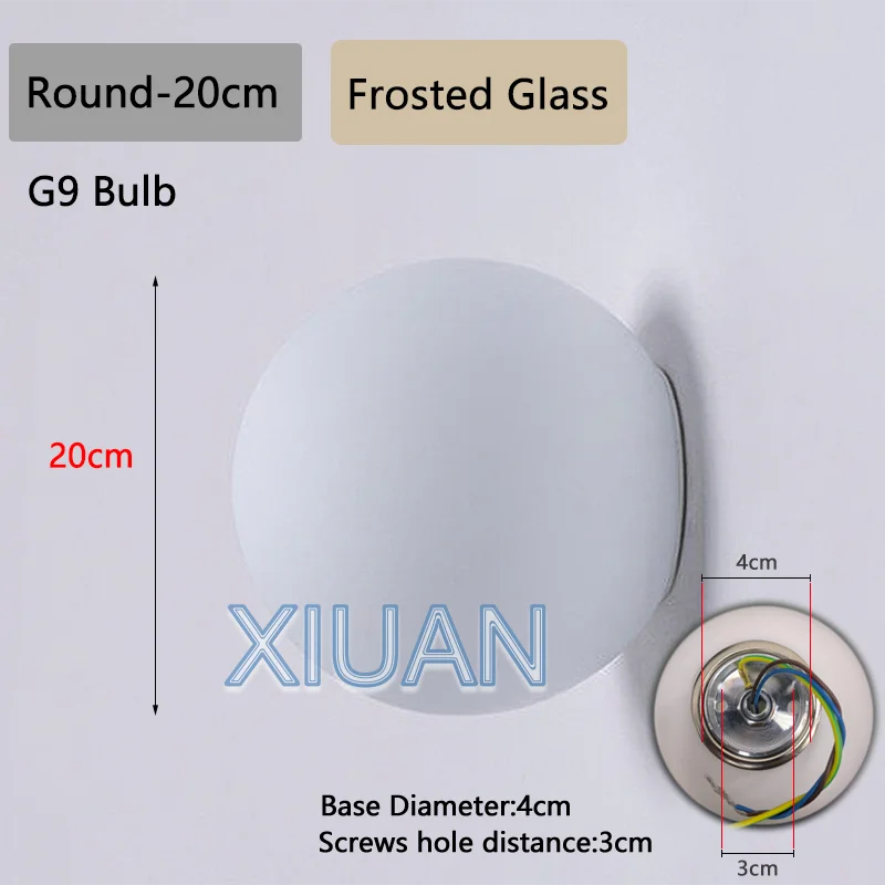 French Bauhaus Glass Wall Sconce - G9 & G4 Milky Glass Globe | Shop