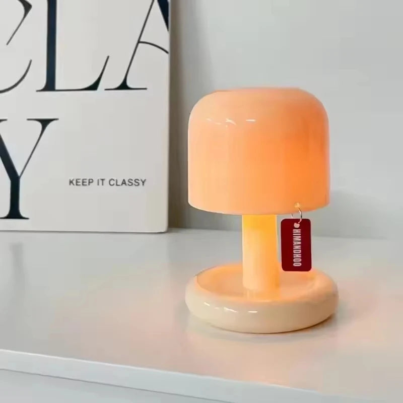 Mini Sunset Paddestoel LED Nachtlamp | USB Oplaadbare Tafellamp