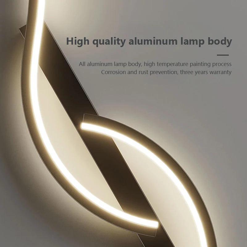 Moderne LED Wandlamp Minimalistische Led Verlichting Slaapkamer Bedlamp Lang Strip Wandlampen Woonkamer Bank Binnenverlichting