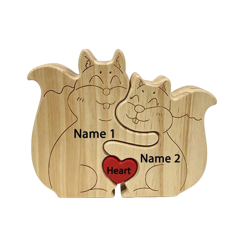 Wood Squirrel Family Puzzel