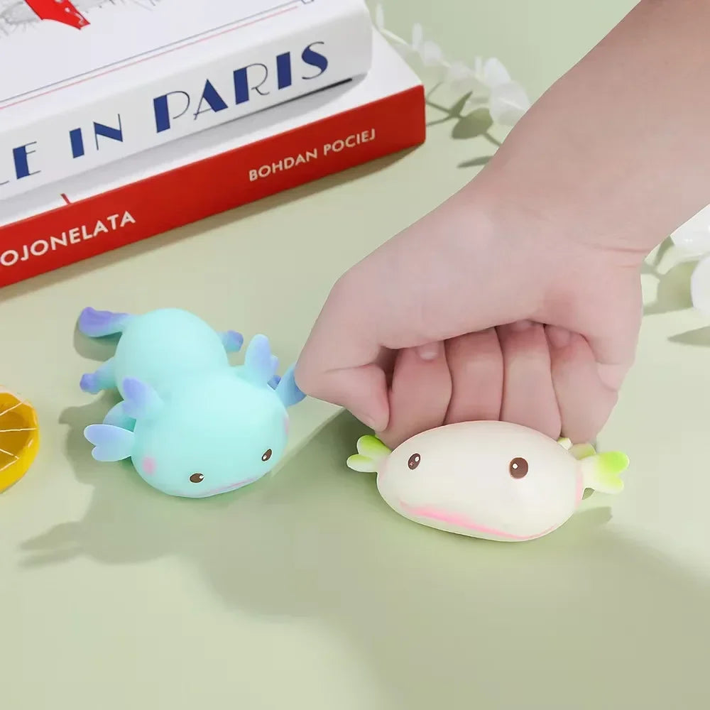 Kawaii Axolotl PU Slow Rebound Squishy - Anti-Stress Speelgoed