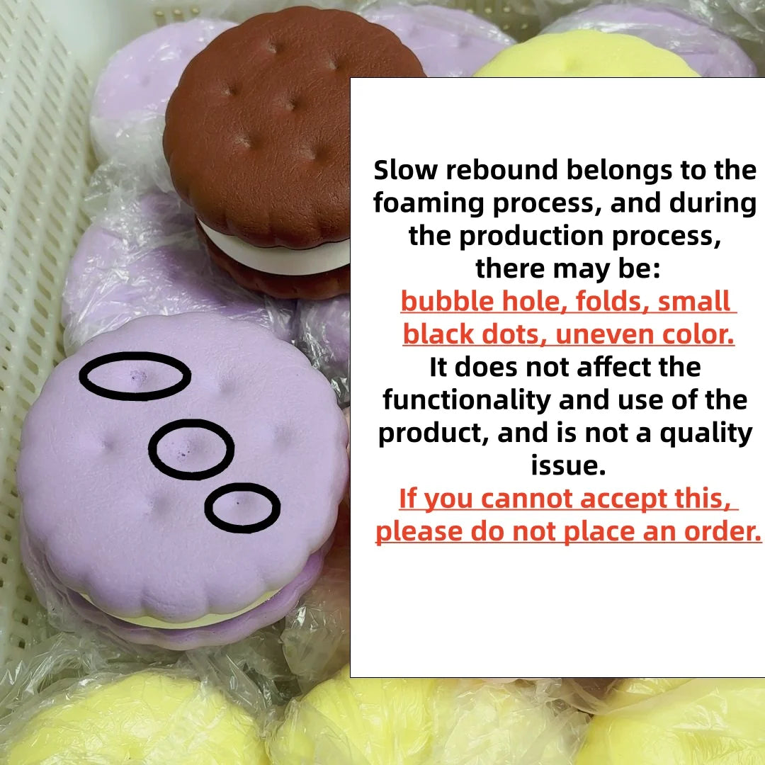 Koekje Cake Squishy Anti-Stress Speelgoed - Slow Rebound Fidget