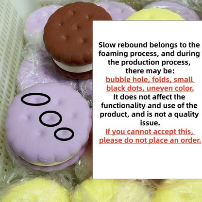 Koekje Cake Squishy Anti-Stress Speelgoed - Slow Rebound Fidget