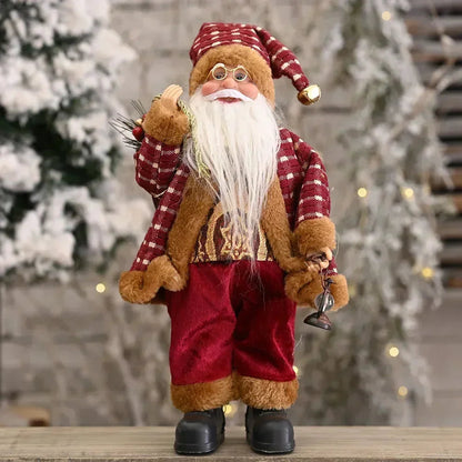 Pluche Staande Kerstman Pop