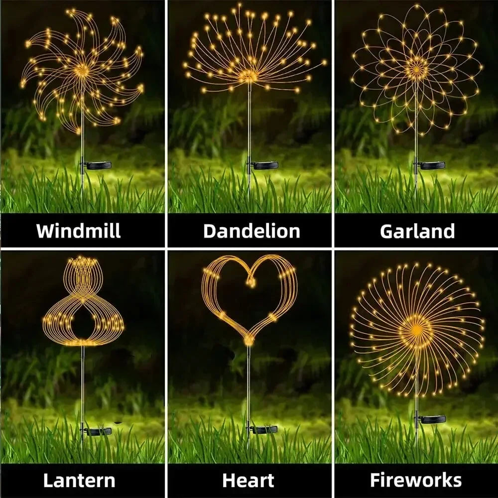 Solar Vuurwerk Tuinverlichting
