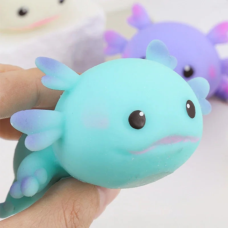 Kawaii Axolotl PU Slow Rebound Squishy - Anti-Stress Speelgoed