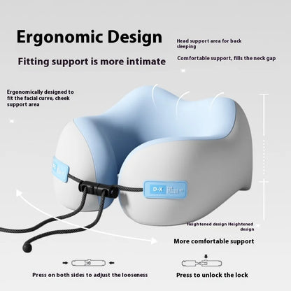 U-Vorm Traagschuim Reiskussen - Ergonomisch Neksteun Kussen
