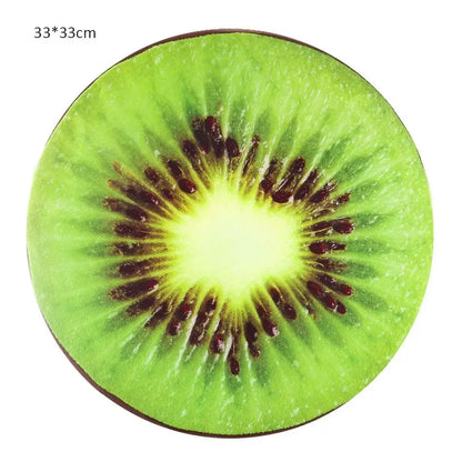 Comfortabele zachte speelgoed Tuin Eetkamer Buitenbank Ronde stoel kussens Fruit Zitkussens Zitkussens