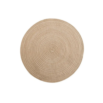 Ronde Gevlochten Katoenen Placemats & Onderzetters - Hittebestendig