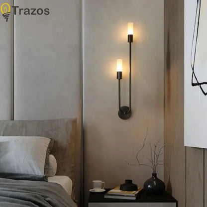 Moderne Messing LED Wandlamp - Minimalistische Design Wandlamp