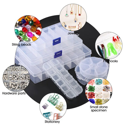 Transparante Plastic Sorteerdoos - Verstelbare Vakken Organizer