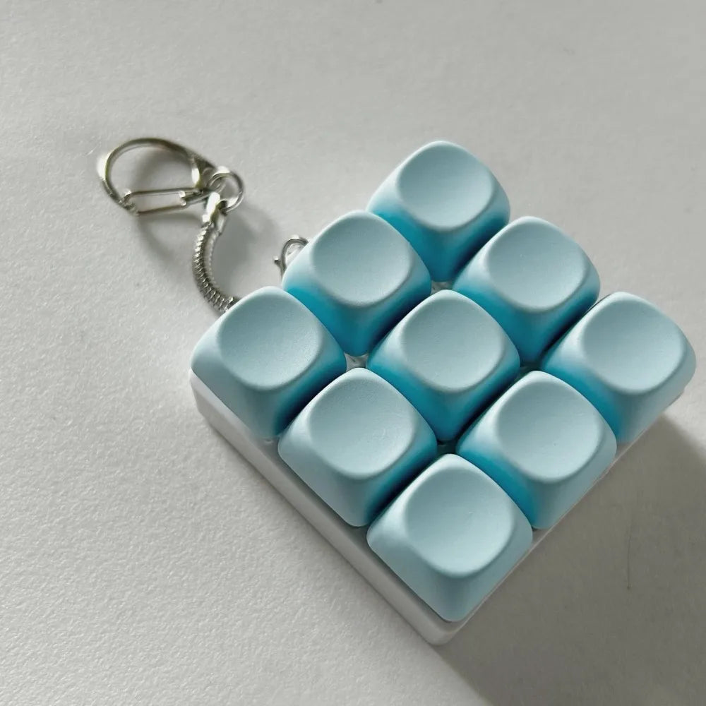 DIY Toetsenbord Fidget Sleutelhanger - Mechanische Klik Anti-Stress Toy
