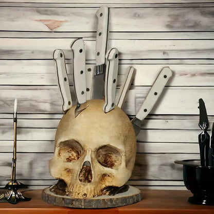 SkullSlice™ - Gotische Skulls Houders voor Messen